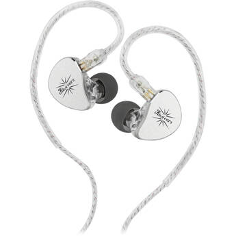 Kiwi Ears by Linsoul Belle In-Ear Monitors with Microphone (3.5mm, Silver)