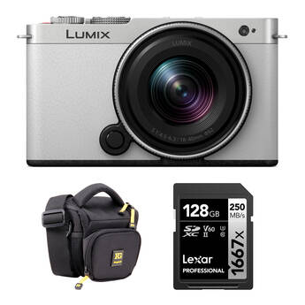 Panasonic LUMIX S9 Mirrorless Camera with 18-40mm f/4.5-6.3 Lens and Basic Bundle (White/Silver)