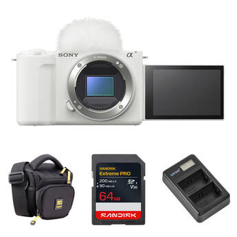 Sony ZV-E10 II Mirrorless Camera with Basic Bundle (White)