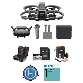 DJI Avata 2 FPV Drone with 3-Battery Fly More Combo & Hard Case Accessory Kit