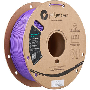 Polymaker 1.75mm PolyLite PETG Filament(1kg, Purple)