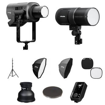 Profoto L600C & B30 with Connect Pro Non-TTL & Zoom Reflector 2 (2-Light Essential Hybrid Kit)