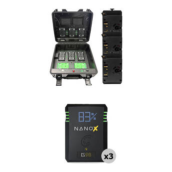 Core SWX PowerVault Base System Kit with 3 x NANO X G98 Micro Batteries (Gold Mount, 98Wh)