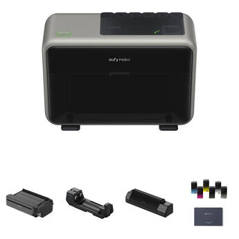 eufyMake E1 3D-Texture UV Printer with Cartridge Set and Complete Attachments Kit