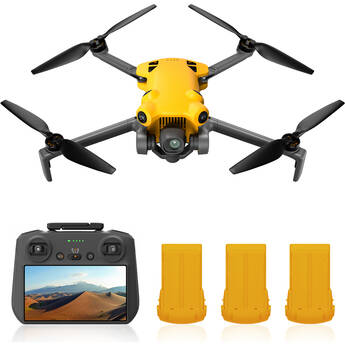 SKYROVER X1 Drone Fly More Combo with Remote Screen Controller (Yellow)