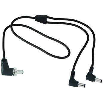 Cable Techniques CT-BDS-LECY2 Right-Angle Coaxial Locking Y to Dual Right-Angle Locking Coaxial Power Cable for Lectro UCR Receiver (24")
