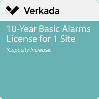 Verkada 10-Year Basic Alarms License for 1 Site (Capacity Increase)