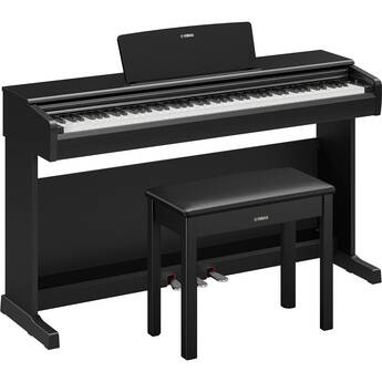 Yamaha Arius YDP-146 Weighted Digital Piano Keyboard with Bench (Black)