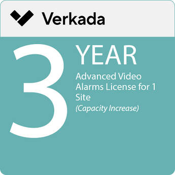 Verkada 3-Year Advanced Video Alarms License for 1 Site (Capacity Increase)