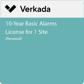 Verkada 10-Year Basic Alarms License for 1 Site (Renewal)