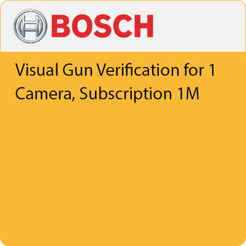 Bosch Visual Gun Verification for 1 Camera, Subscription 1M