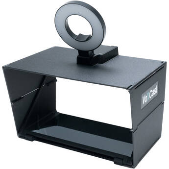 PrimeLight Design VoxCast VC10MPC Webcam with Teleprompter-Style Beamsplitter & Ring Light
