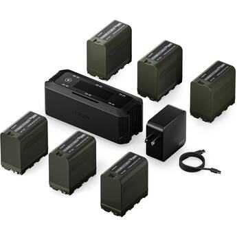 Tilta NP-F970 6-Battery Kit with Foldable 6-Bay Charging Station (US)
