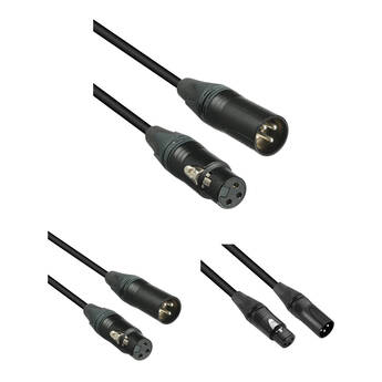 Kopul Premium Performance 3000 Series XLR M to XLR F Microphone Cable Kit