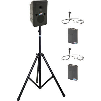 Anchor Audio Go Getter SYSTEM 2 with Two WB-LINK Beltpacks and Two CM-LINK Collar Mics
