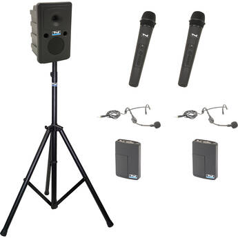 Anchor Audio Go Getter SYSTEM 4 with Two WB-LINK Beltpacks, Two WH-LINK Mics, and Two HBM-LINK Headset Mics
