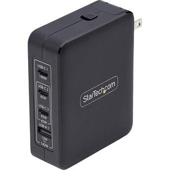 StarTech 4-Port 140W USB Wall Charger with International Plugs