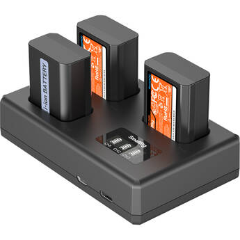 SmallRig Camera 3-Battery Kit with Triple-Bay Charger (Sony NP-FW50)