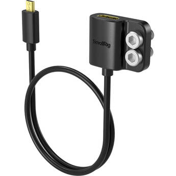 SmallRig Micro-HDMI to HDMI Type A Adapter Cable for Camera/Monitor (14")