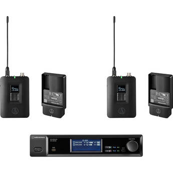Audio-Technica D50 2-Person Digital Wireless Bodypack Audio System with No Mics (DF2: 470 to 608 MHz)