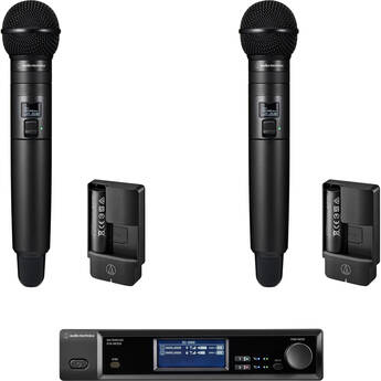 Audio-Technica D50 2-Person Digital Wireless Cardioid Handheld Microphone System (DF2: 470 to 608 MHz)