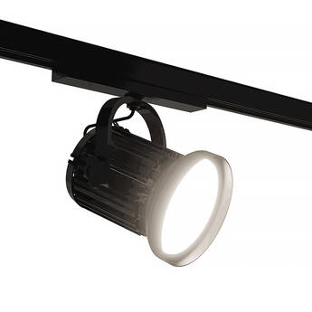 BB&S Lighting Compact Beamlight 1 with Track Mount & LED Driver (4000K, Black, 7.5°, Casambi)
