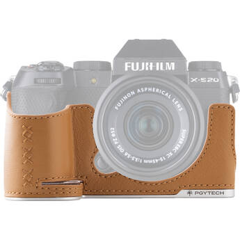 PGYTECH Leather Camera Case for FUJIFILM X-S20 (Clay Brown)