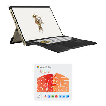 ASUS 13.4" Republic of Gamers Flow Z13 Multi-Touch 2-in-1 Kojima Productions Collab Gaming Laptop and Microsoft 365 Personal Kit (1-User License / 12-Month Subscription / Download)