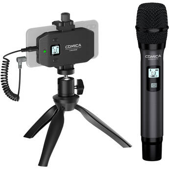 Comica Audio CVM-WS50H Wireless Handheld Microphone Bundle for Smartphones