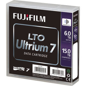 FUJIFILM 6TB LTO Ultrium-7 Barcode Labeled Data Cartridge (20-Tape Library Pack)
