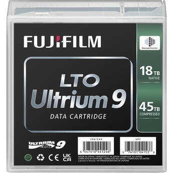 FUJIFILM 18TB LTO Ultrium-9 Barcode Labeled Data Cartridge