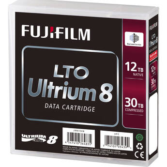 FUJIFILM 12TB LTO Ultrium-8 Barcode Labeled Data Cartridge (20-Tape Library Pack)