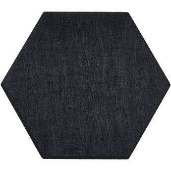 Auray Hexagonal Acoustic Panels (Black, 12-Pack)