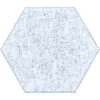 Auray Hexagonal Acoustic Panels (Gray Marbled, 12-Pack)