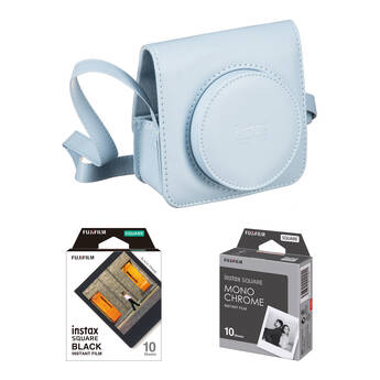 FUJIFILM instax SQUARE SQ1 Camera Case with Color & Monochrome Film (Blue)