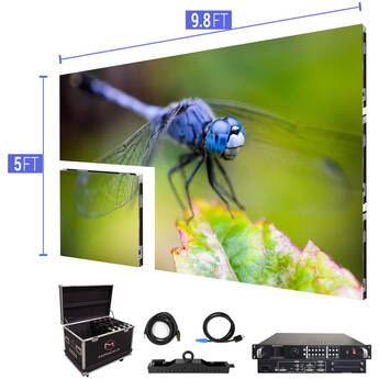 LED Nation Video Wall Screen 9.8 x 5' P2.5mm Indoor Turn-key