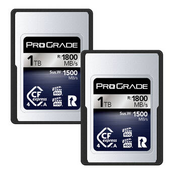 ProGrade Digital 1TB CFexpress 4.0 Type A Iridium Memory Card (2-Pack)