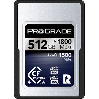 ProGrade Digital 512GB CFexpress 4.0 Type A Iridium Memory Card