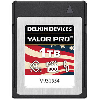 Delkin Devices 1TB Valor PRO CFexpress 4.0 Type B Memory Card