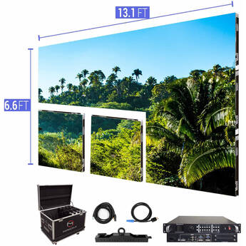 LED Nation Video Wall Screen 8.4 x 6.3' P1.99mm Indoor Turn-key Virtual Productions