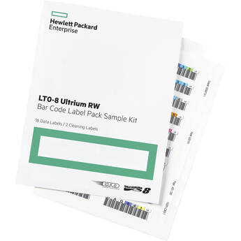 Hewlett Packard Enterprises LTO-8 Ultrium RW Barcode and Cleaning Label Set