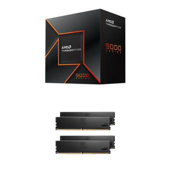 AMD Ryzen Threadripper 9970X 32-Core & 64GB T-Create Master DDR5 6000 MHz ECC RDIMM Memory Kit (4 x 16GB)