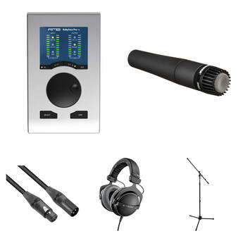RME Babyface Pro FS 24-Channel USB-B Audio/MIDI Interface with Guitar Recording Kit