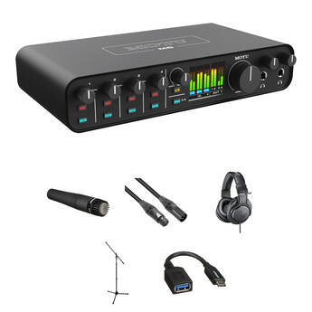 MOTU M6 USB-C Audio/MIDI Interface with Guitar Recording Kit