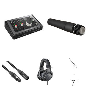 Solid State Logic SSL 2+ MKII USB-C Audio/MIDI Interface with Guitar Recording Kit