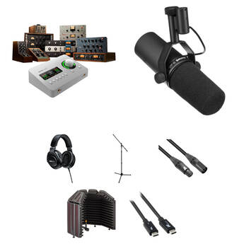 Universal Audio Apollo Solo USB Heritage Edition Desktop 2x4 USB Type-C Audio Interface and Shure SM7B Mic Kit