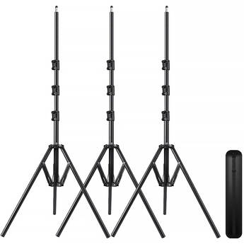 GVM Foldable Aluminum Light Stand (82.7", 3-Pack)