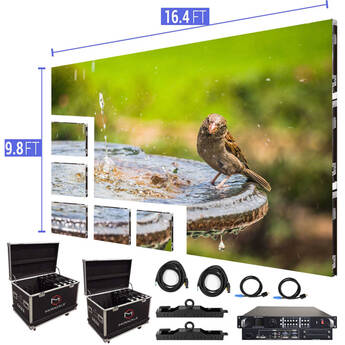 LED Nation Video Wall Screen 19.7 x 9.8' P2.97mm Outdoor Double Turn-key
