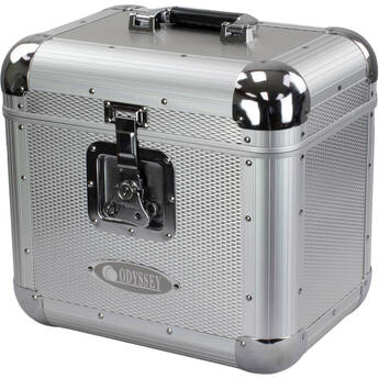 Odyssey Vintage Series Case for 12" Vinyl Records or LPs (Marquise Textured/Silver)