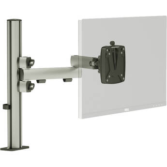 TBC Pole Folding Arm Monitor Arm with Trac Mount (Silver)